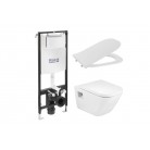 A89006002E Active One + A34647F000 Gap + A801472003 - Комплект Структура за Вграждане и Окачена Тоалетна Чиния